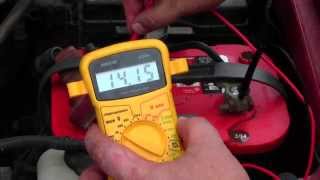 How to Easy test to check your alternator [upl. by Ahusoj589]