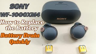 How to replace using LiPo Battery SONY WF1000XM4 wireless Earbuds  Install  Remove  Repair [upl. by Ching953]