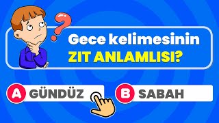 Zıt ve Eş Anlamlı Kelimeler Atasözleri BULMACASI 🤔⏰  30 Mini TESTLE Kendini DENE  Bul Bakalım [upl. by Knutson]