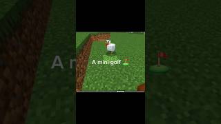 Minecraft mini golf ⛳minecraft shorts [upl. by Balthazar]