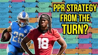 An ELITE Strategy Drafting From The Turn — 12Team Fantasy Football Full PPR Mock Draft [upl. by Feriga733]