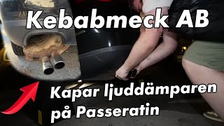 VI KÖR STREETRACE BLIR STOPPADE AV POLISEN SAMT KAPAR LJUDDÄMPAREN PÅ PASSERATIN  Vlogg 9 [upl. by Anasiul]