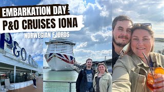 EMBARKATION Day PampO Cruises IONA Norwegian Fjords  May 2023 [upl. by Lyred436]