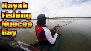 Kayak Fishing Corpus Christi  Nueces Bay [upl. by Dupre]