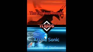 The Darkest Knight vs Knight batman vs sonic dccomics shorts capcut [upl. by Rose305]