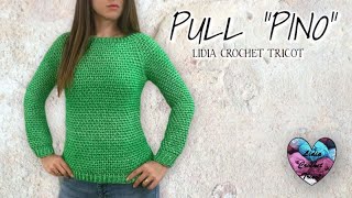 Pull Pino Crochetez vite ce modèle pleins de relief  Facile crochet crochetlovers вязаниекрючком [upl. by Noryb]