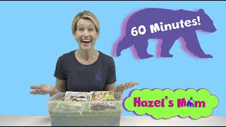 1 Hour of Hazels Mom videos for Toddlers Shapes fruits and veggies opposites and more [upl. by Adla970]