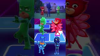 PJ Masks  Owlette 🆚 CatBoy 🆚 Night Ninja 🆚 Gekko X Dance Song Tiles Hop EDM Rush shorts [upl. by Colb]