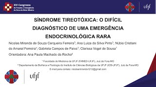 Trabalho científico  Síndrome Tireotóxica [upl. by Acimot]