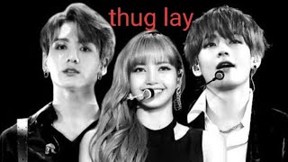 Jungkook  Lisa  taehyung FMV Hindi songs thug lay [upl. by Nivag654]