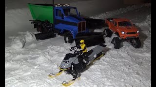 SKEERIDE 2 175  FIRST TESTRC TRUCK 6X6 SNOW PLOWINGTRX4 TRAXX ADVENTURE [upl. by Myk509]