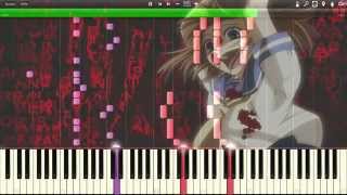 Higurashi no Naku Koro ni ひぐらしのなく頃に Piano Cover  Synthesia [upl. by Tu]