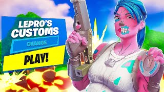 100 FAKE FORTNITE CUSTOMS  FASHION SHOW  HIDE N SEEK  SIMON SAYS  VBUCK GIVEAWAY [upl. by Lacsap418]