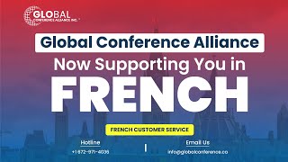 Global Conference Alliance Now Offers Services in French  French support for conferences [upl. by Liscomb65]