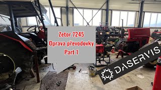 Zetor 7245 oprava převodovky  Zetor 7245 gearbox repair [upl. by Vita]