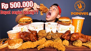 MUKBANG AYAM GORENG POPEYES 500 RIBU [upl. by Aihsila]