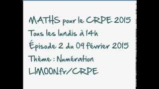 CRPE 2015  E02  Cours du lundi 09 février à 14h [upl. by Nipahc]