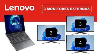 Lenovo Legion Conectar 3 Monitores Externos [upl. by Rebmyt]