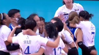 Ateneo vs Adamson set 5 finish  UAAP Season 84 Womens Volleyball [upl. by Neukam]