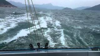 Catamaran BAÑULS 60  MC²60 1 Mach² sailing in Hong Kong 22 [upl. by Ecinuahs]