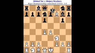 Mikhail Tal vs Meijers Straihers Tal Chess game Tal amazing sacrifice Tal famous chesstal [upl. by Fern]