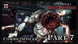 Resident Evil Revelations PC Infernal Gameplay  Part 7  Jill Comms Officer Boss Battle [upl. by Isleen]