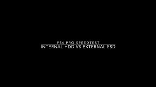 PS4 Pro Speedtest External SSD vs Internal HDD Real Time [upl. by Eenafets]