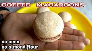 Coffee macaroons without ovenno ovenno almond flour [upl. by Erdnaid777]