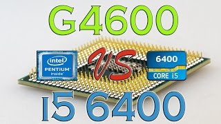 G4600 vs i5 6400  Benchmark  Gaming Tests Review and Comparison  Kaby Lake vs Skylake [upl. by Eelesor]