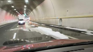 Storm in France grêle violent a Lozère A75 De quoi surprendre les automobilistes [upl. by Blanca608]