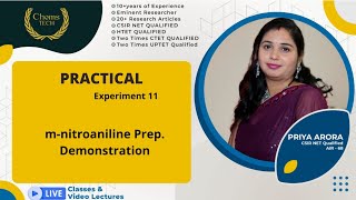 mnitroaniline PreparationExperiment 11BSc 3rdDemonstrationmnitroaniline from mdinitrobenzene [upl. by Itirahc]