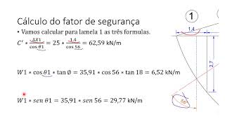 Exemplo Método de Fellenius e Bishop Simplificado  Estabilidade de Taludes [upl. by Ha]