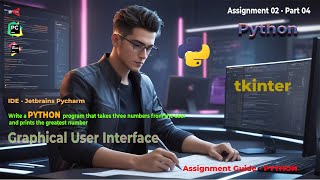 Python Assignment 02 Part 4 Tkinter GUI Graphical Interface  Jetbrains  PyCharm IDE  Sinhala [upl. by Jemena]