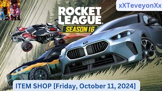 Rocket Rocket league Item Shop Friday October 11 2024 [upl. by Dionisio]