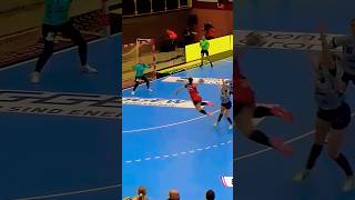 Best shot and save handball 🤾‍♂️handballhandballhighlightsbestofhandballhandballplayertrending [upl. by Cherianne]