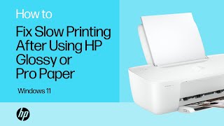 Fix slow printing after using HP Glossy Brochure or Professional Paper from Windows 11 HP Support [upl. by Grete752]