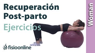 8 EJERCICIOS para la RECUPERACIÓN en el POST PARTO [upl. by Sybila]