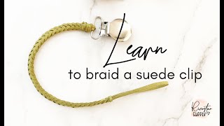 How to make a braided leather clip [upl. by Netsrijk20]