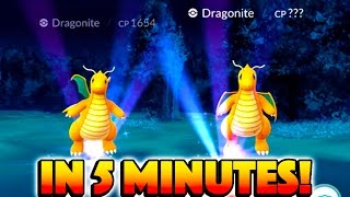 2 DRAGONITES IN 5 MINUTES CAUSE INSANE MOB 2 Wild Aerodactyls amp 2 Wild Dragonites in 1 Hour [upl. by Anekahs]