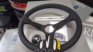 NARDI Deep Corn Steering Wheel with Blue Stitching  6069352095 [upl. by Reahard]