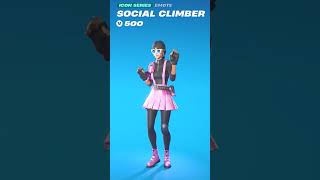 NEW Icon Series Social Climber Emote Fortnite fortnite iconseries dance socialclimber emotes [upl. by Conall]