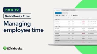 How to manage your employees time in QuickBooks Time [upl. by Kimball]