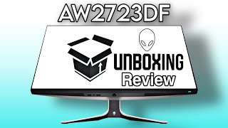 Alienware AW2723DF 280hz Review Unboxing Vs 27GR95QE [upl. by Attela]