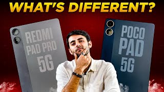 Redmi Pad Pro 5G vs Poco Pad 5G Don’t believe what you see 🤫 [upl. by Ytsrik]