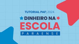 Tutorial de acesso e preenchimento do PAF 2024  Seduc Pará [upl. by Hanavas506]