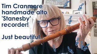 How beautiful is this Tim Cranmore handmade Stanesby 440 hz alto  treble recorder I adore it [upl. by Arlene]