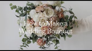 How to Make a Wedding Bouquet with Fake Flowers  DIY Wedding Flowers [upl. by Cormack]