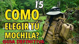 CÓMO ELEGIR TU MOCHILA GUIA DEFINITIVA [upl. by Wandy]