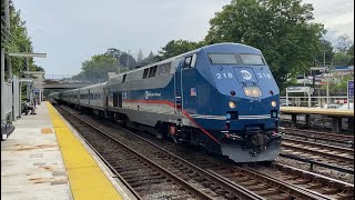 MTA Metro North RailRoad Harlem Danbury and New Haven Line AM Rush Hour Action  Woodlawn [upl. by Hoag]