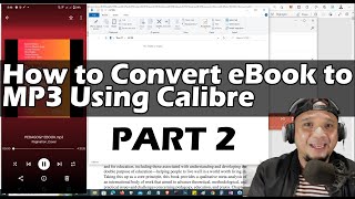 How to Convert eBook to MP3 Using Calibre Part 2 [upl. by Annayar457]